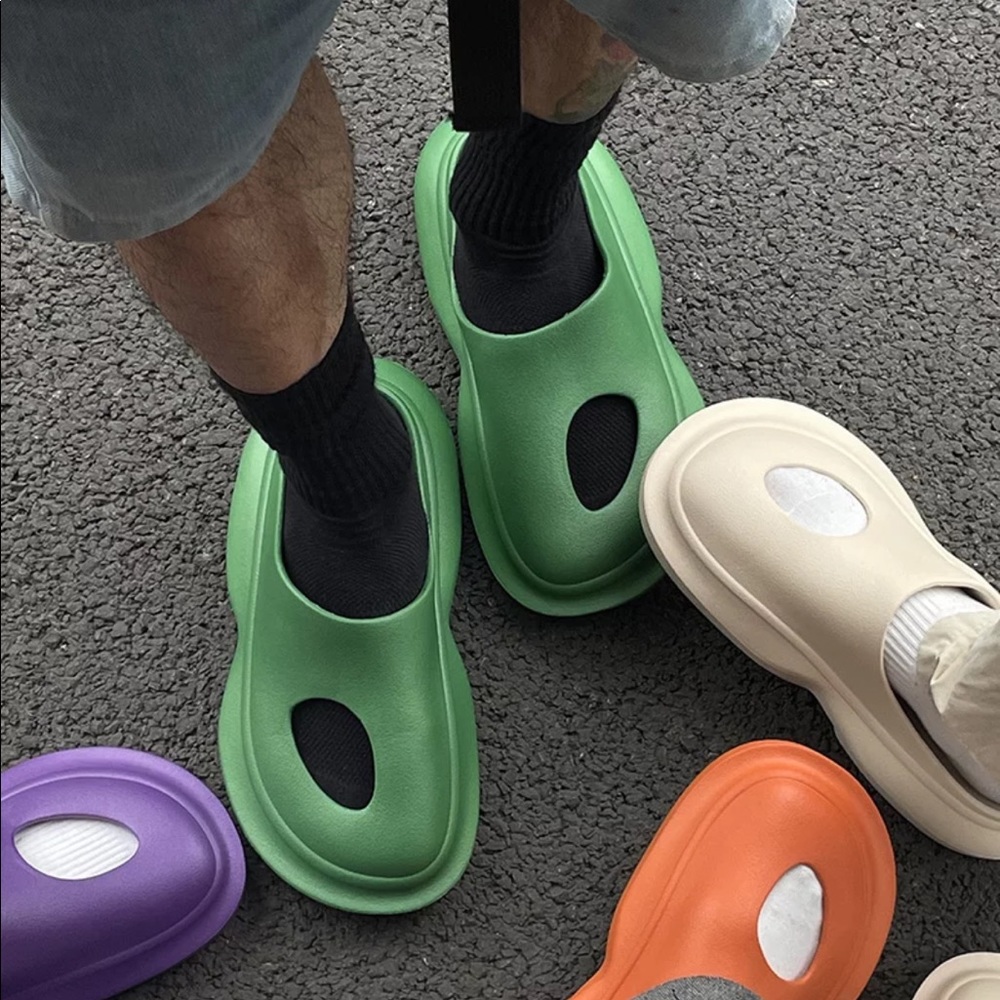 Green Mules/Clogs